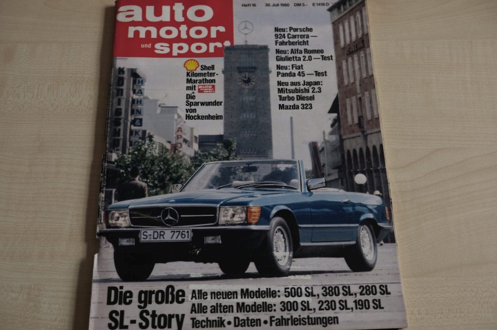 Deckblatt Auto Motor und Sport (16/1980)